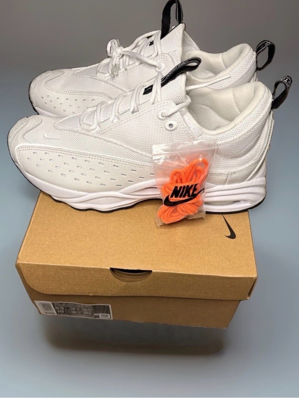 NIKE Air Zoom Drive Drake NOCTA Summit White Orange Laces Men’s SIZE 9.5 NIB - Picture 6 of 9